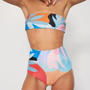 Mara Hoffman XS Lydia Bikini Top - Agave Print